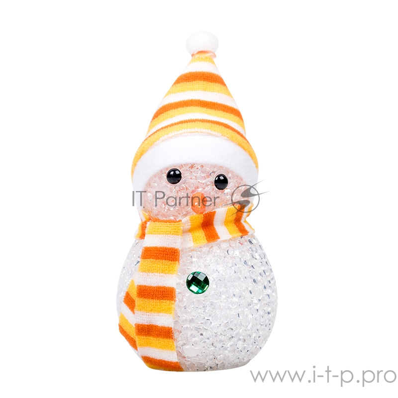 Фигура светодиодная Снеговик 10см, RGB