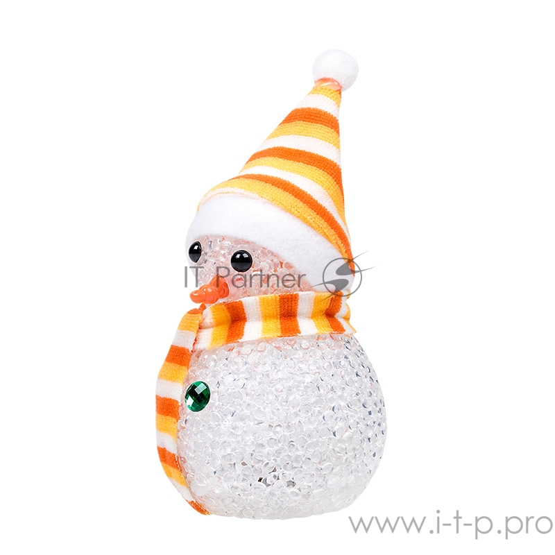 Фигура светодиодная Снеговик 10см, RGB