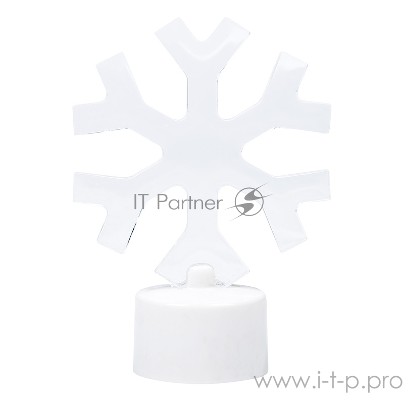 Фигура светодиодная на подставке Снежинка, RGB