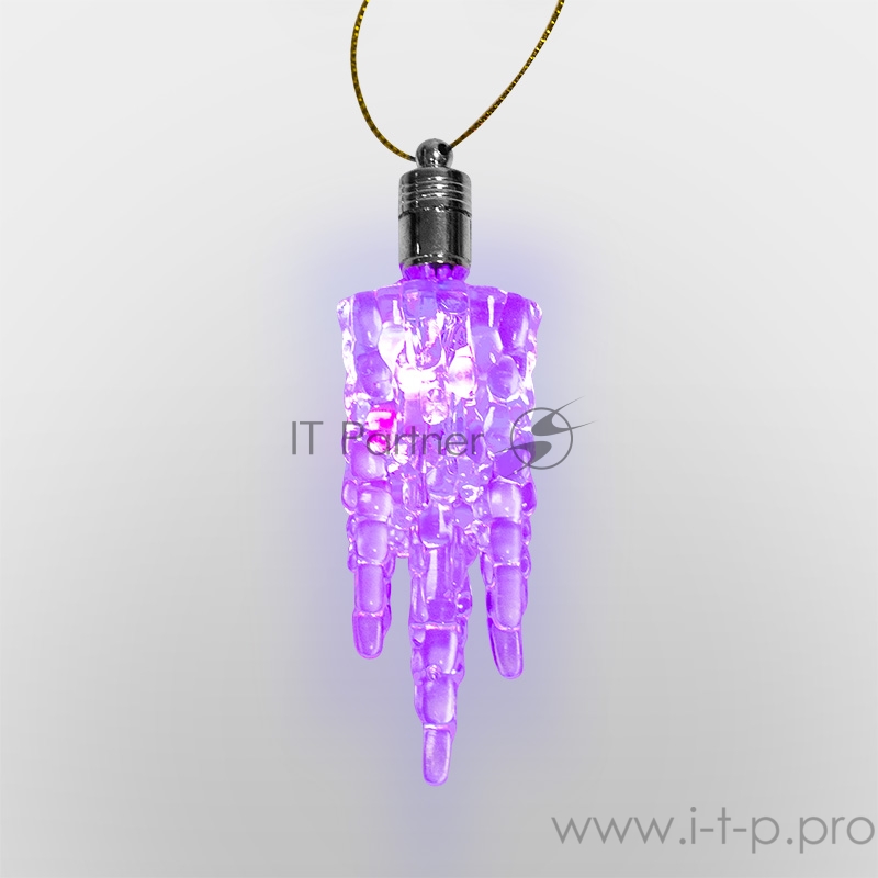 Фигурка подвесная Сосулька RGB 10*3 см