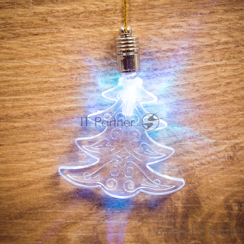 Фигурка подвесная Елочка RGB 8*6 см