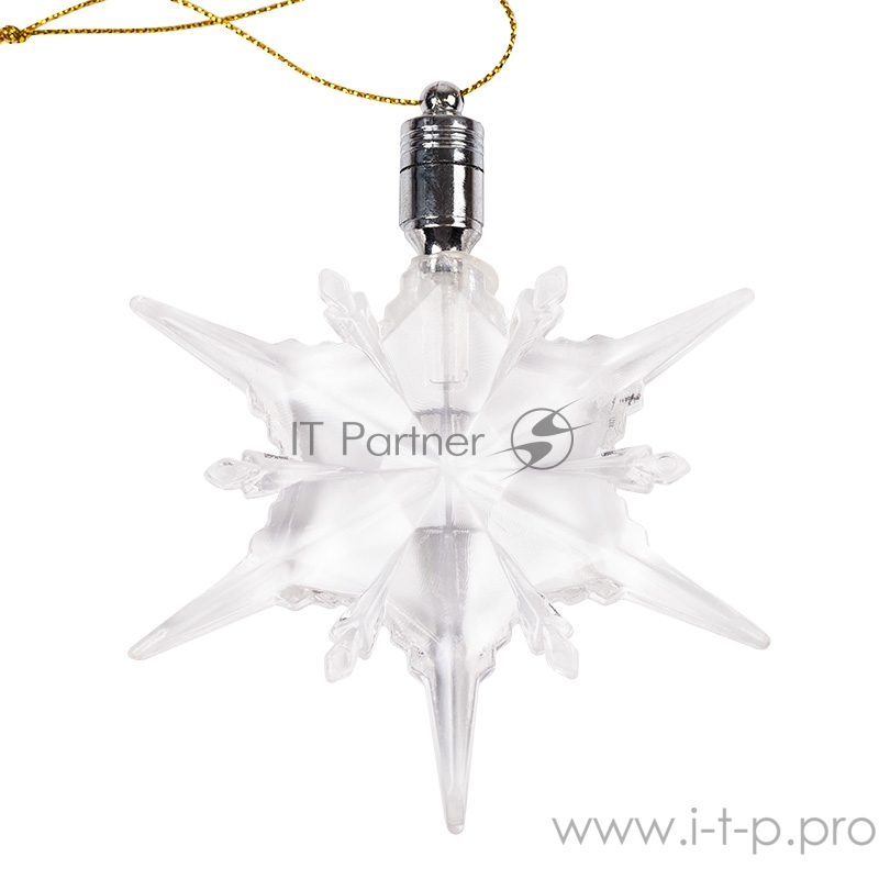 Фигурка подвесная Снежинка RGB 9,5*9,5 см