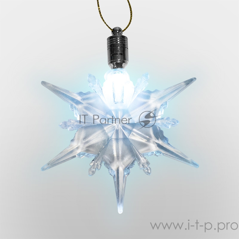 Фигурка подвесная Снежинка RGB 9,5*9,5 см