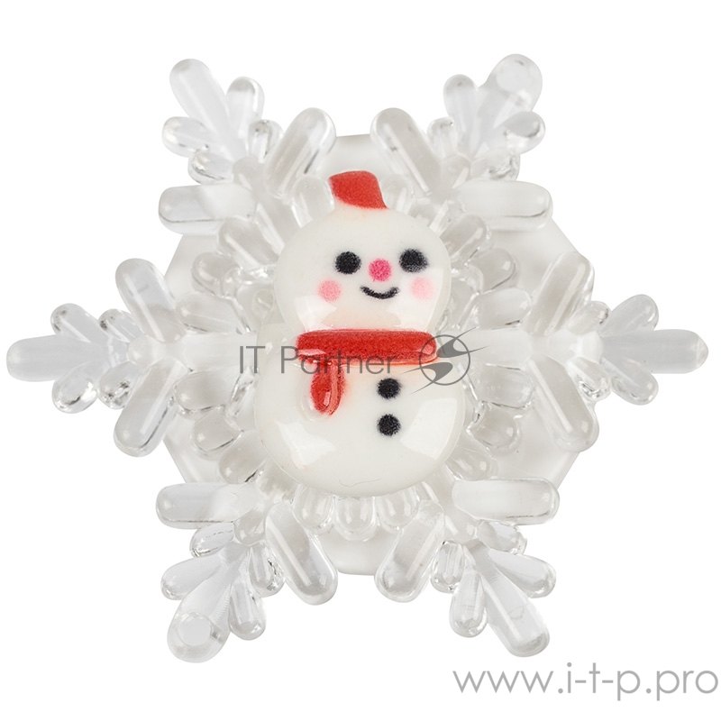 Снеговик на снежинке RGB 5,5*5,5 см