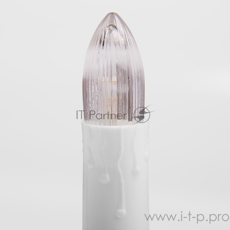 Гирлянда Свечи 4м, темно-зеленый ПВХ, 20 LED ТЕПЛЫЙ БЕЛЫЙ