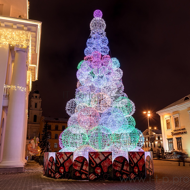Гирлянда Нить 10м, 100 LED, цвет: RGB. свечение с динамикой (при использовании контроллера), 230 В