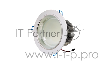 Светильник светодиодный Downlight, встраиваемый, мощность 20W, 312 SMD 3528 светодиода, напряжение 220V, размер 180* 95(d=120mm), IP23, цвет светоди