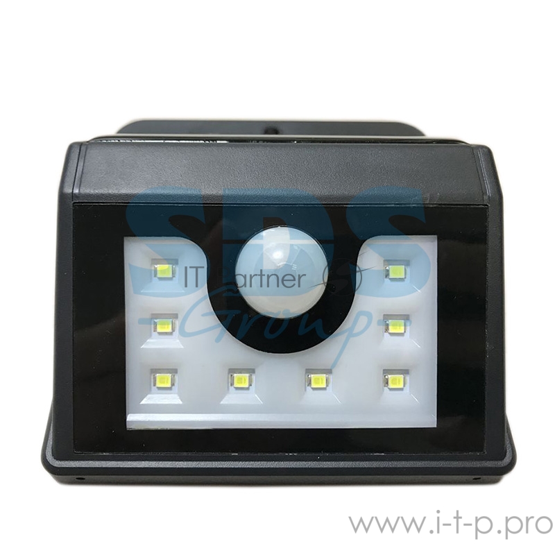 Светильник светодиодный, настенный на солнечной батарее с датчиком движения и освещенности (фотореле), 8 LED LAMPER