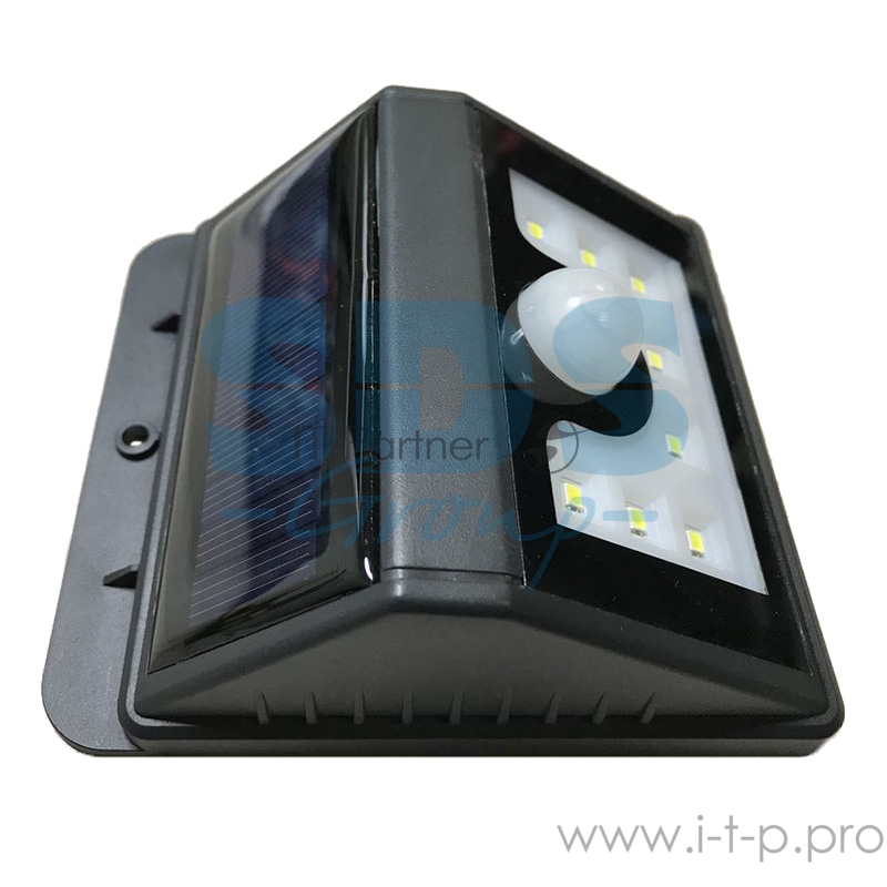 Светильник светодиодный, настенный на солнечной батарее с датчиком движения и освещенности (фотореле), 8 LED LAMPER