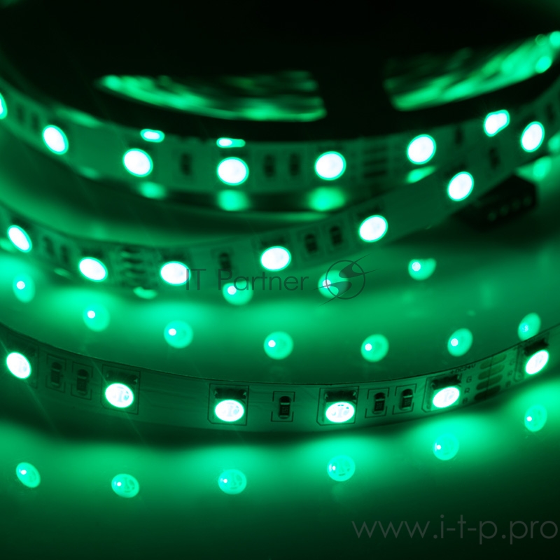 LED лента 24 В, 10 мм, IP23, SMD 5050, 60 LED/m, цвет свечения RGB