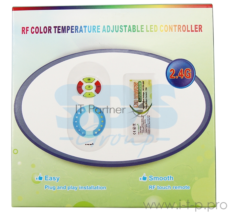 LED контроллер 2.4G (управление цветовой температурой и яркостью) LAMPER