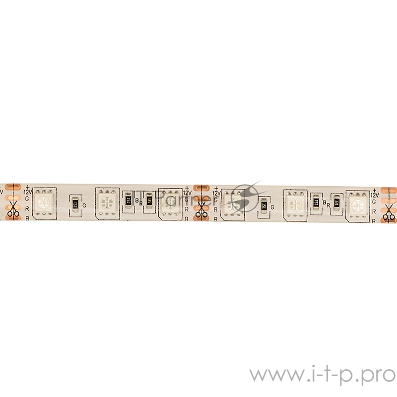 LED лента силикон, 10 мм, IP65, SMD 5050, 60 LED/m, 12 V, цвет свечения RGB