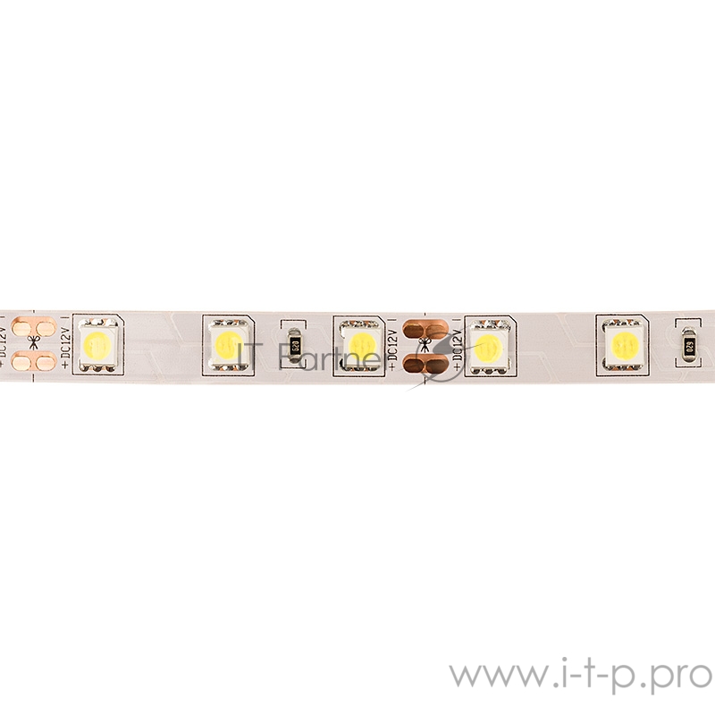 LED лента открытая, 10 мм, IP23, SMD 5050, 60 LED/m, 12 V, цвет свечения белый