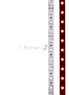 LED лента открытая, 10 мм, IP23, SMD 5050, 60 LED/m, 12 V, цвет свечения красный