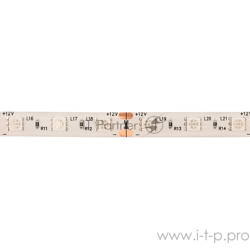 LED лента силикон, 10 мм, IP65, SMD 5050, 60 LED/m, 12 V, цвет свечения зеленый