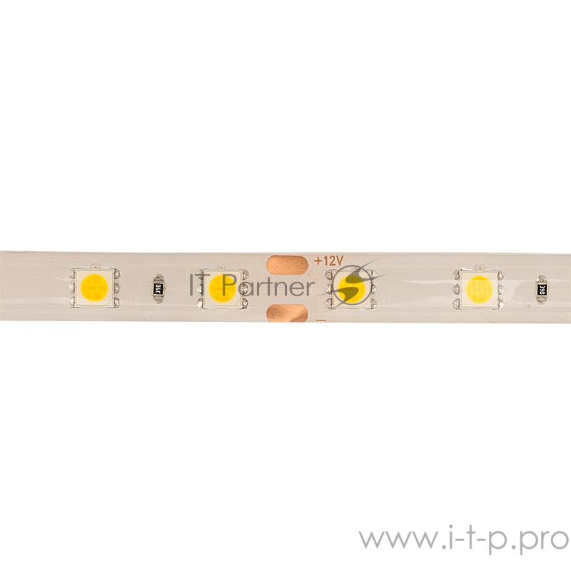 LED лента силикон, 10 мм, IP65, SMD 5050, 60 LED/m, 12 V, цвет свечения теплый белый