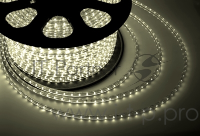 LED лента 220 В, 13х8 мм, IP67, SMD 5050, 60 LED/m, цвет свечения теплый белый