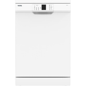 Посудомоечная машина Vestel DF60E51W соло, 60 см, 12 комплектов, 5 программ, дисплей, цвет: белый.