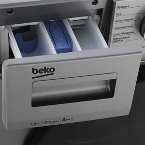 Стиральная машина Beko WSPE7H616S класс: A-20% загр.фронтальная макс.:7.5кг серебристый