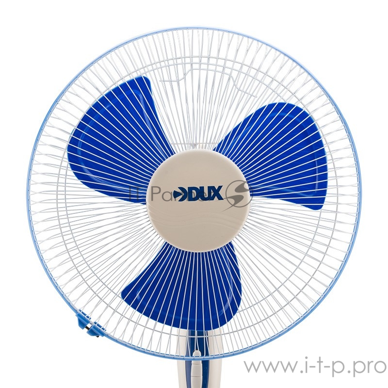 Вентилятор напольный DUX DX-16, 40 Вт, 220V, белый/синий