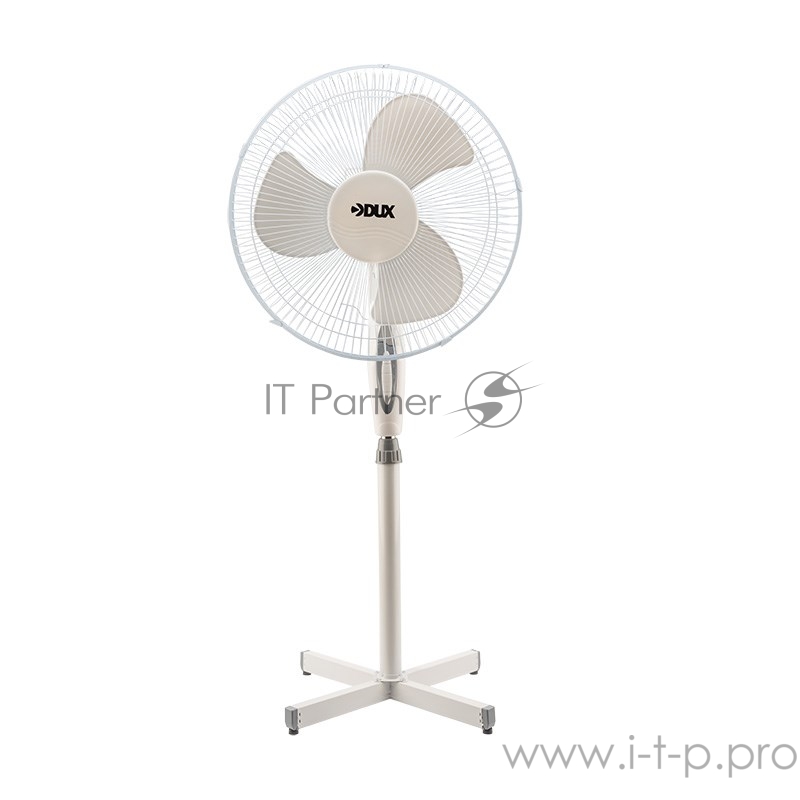 Вентилятор напольный DUX DX-17, 40 Вт, 220V, белый/серый