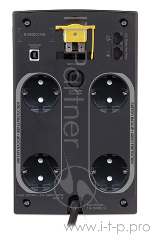 ИБП (UPS) 800ВА APC Back-UPS BX800CI-RS, черный (USB)