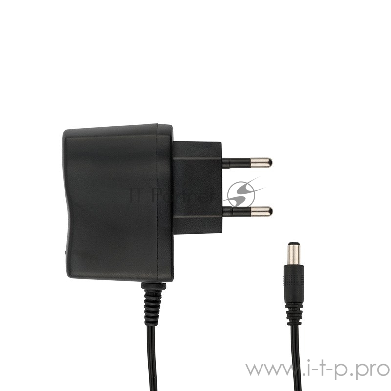 Источник питания 110-220 V AC/12 V DC 0,5 А 5 W с DC разъемом подключения 5.5х2.1, без влагозащиты (IP23)