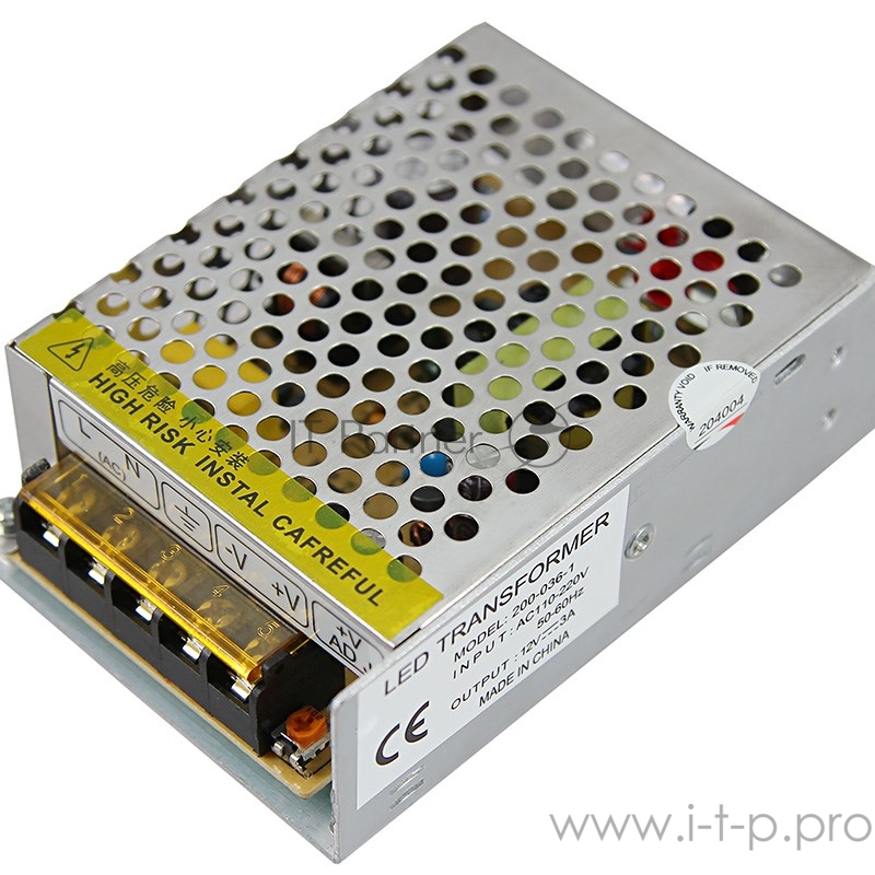 Источник питания 220 V AC/24 V DC 1 A 24 W с разъемами под винт, без влагозащиты (IP23)