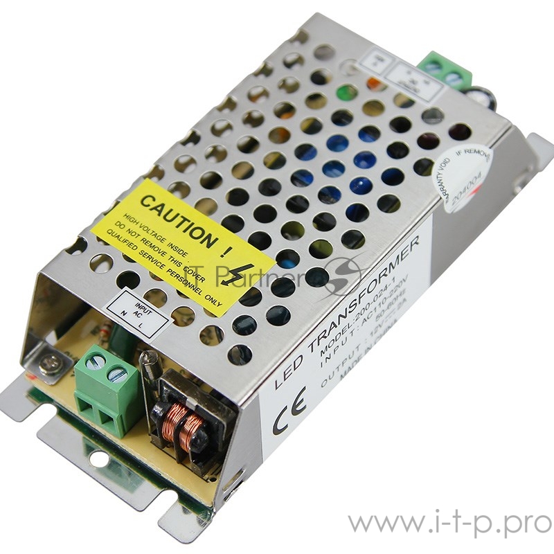 Источник питания 220 V AC/24 V DC 1 A 24 W с разъемами под винт, без влагозащиты (IP23)