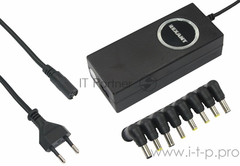 Источник питания для ноутбуков с автоматической регулировкой напряжения 80 Вт REXANT