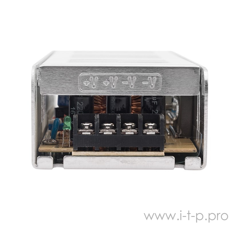 Источник питания компактный 12 V 16,7 A 200 W с разъемами под винт, без влагозащиты (IP23)