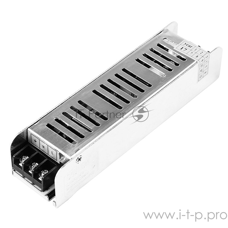 Источник питания компактный 12 V 60 W с разъемами под винт, без влагозащиты (IP23)