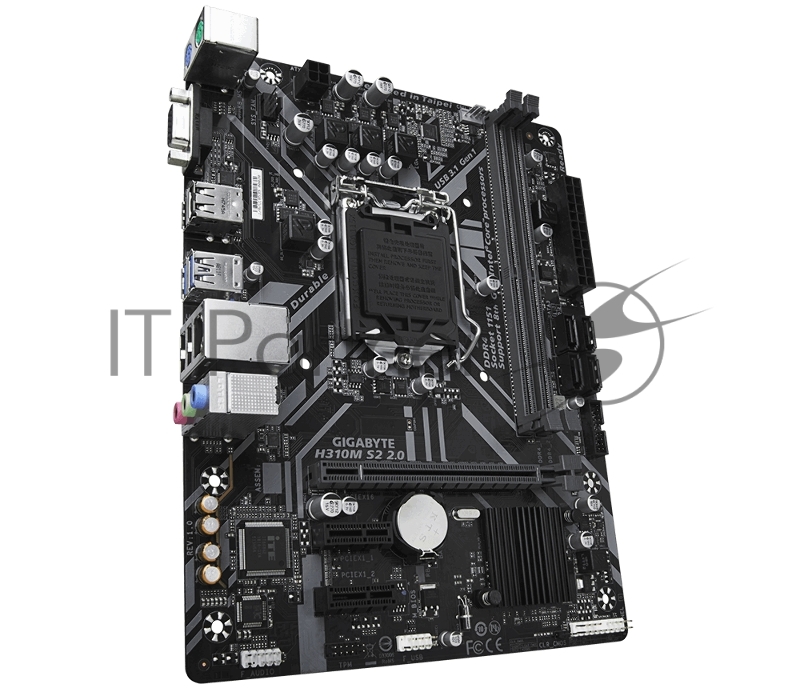 Материнская плата Gigabyte H310M S2 / H310M S2 2.0 Soc-1151v2 Intel H310C 2xDDR4 mATX AC`97 8ch(7.1) GbLAN+VGA