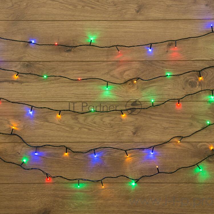 Новогодние светоукрашения NEON-NIGHT (303-049) Гирлянда Твинкл Лайт {10 м, 80 диодов, цвет мультиколор}