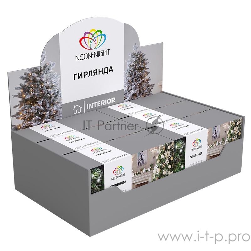 Гирлянда Твинкл Лайт 10 м, темно-зеленый ПВХ, 80 LED, цвет мультиколор