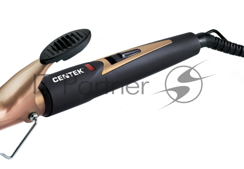 Щипцы для завивки Centek CT-2088 35Вт, 25 мм диаметр, БРОНЗОВОЕ КЕРАМИЧЕСКОЕ ПОКРЫТИЕ, насадка щётка