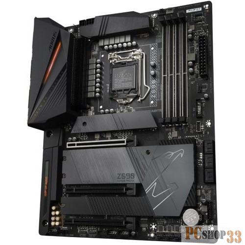 Z590 AORUS PRO AX, Socket 1200, Intel®Z590, 4xDDR4-3200, DP, 3xPCI-Ex16, 6xSATA3(RAID 0/1/5/10), 4xM.2, 8Ch Audio, 2.5GLan, WiFi, (4+4)xUSB2.0, (8+2)
