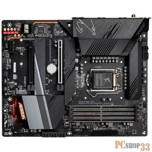 Z590 AORUS ELITE AX, Socket 1200, Intel®Z590, 4xDDR4-3200, DP, 2xPCI-Ex16, 1xPCI-Ex1, 6xSATA3(RAID 0/1/5/10), 3xM.2, 8Ch Audio, 2,5GLan, WiFi, (4+4)x