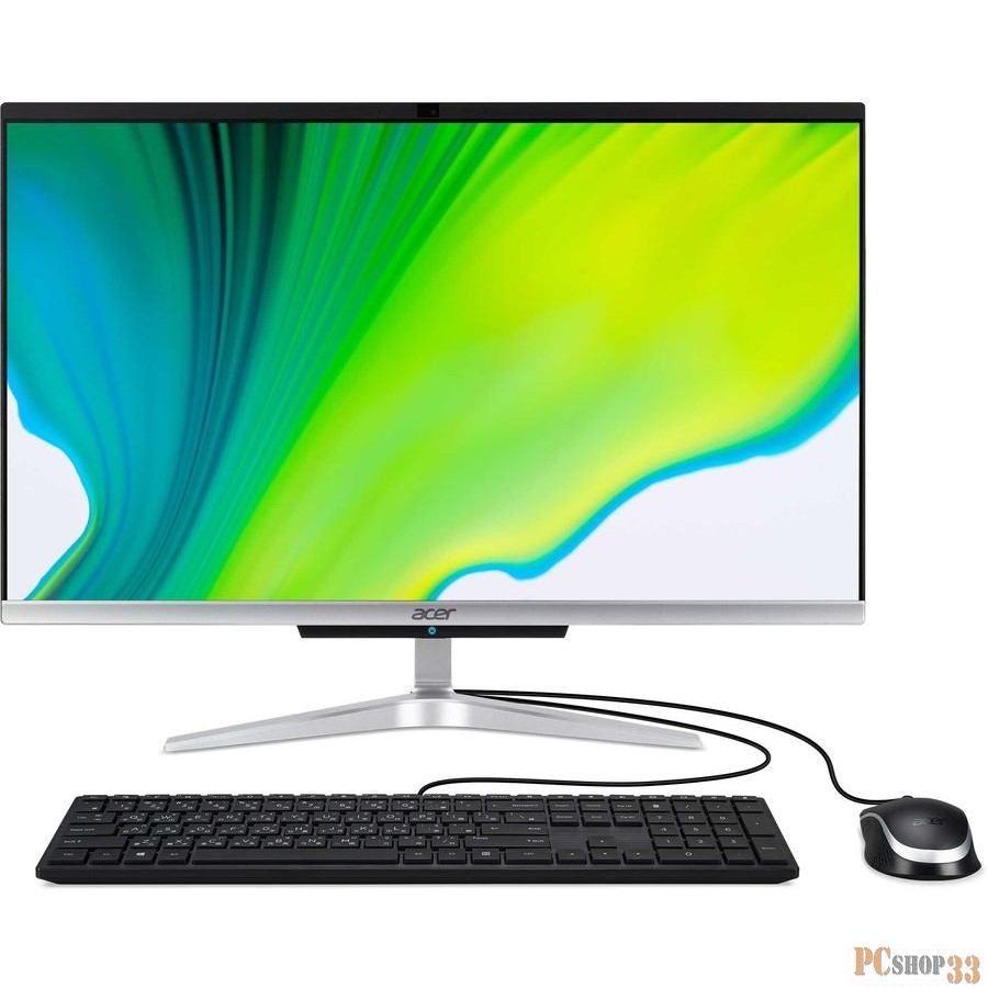 Моноблок Acer Aspire C24-420 23.8 FHD, AMD RYZEN3 3250U, 8Gb, SSD 256Gb, CR, KB, M, Silver Black, Win10 (DQ.BFXER.00B)