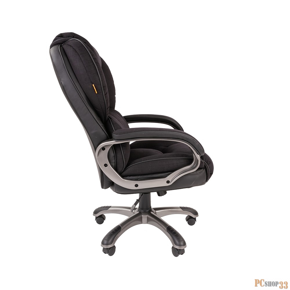 Офисное кресло Chairman 434 чёрное (микрофибра, пластик, газпатрон 3 кл, механизм качания)