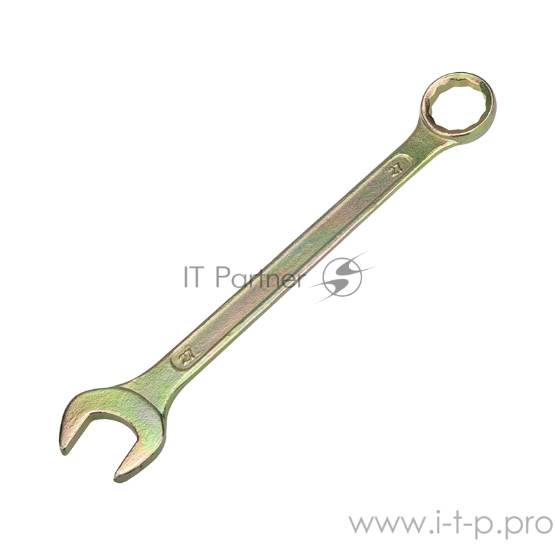Ключ комбинированный REXANT 27 мм, желтый цинк