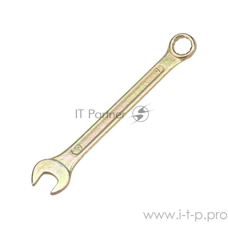 Ключ комбинированный REXANT 9 мм, желтый цинк