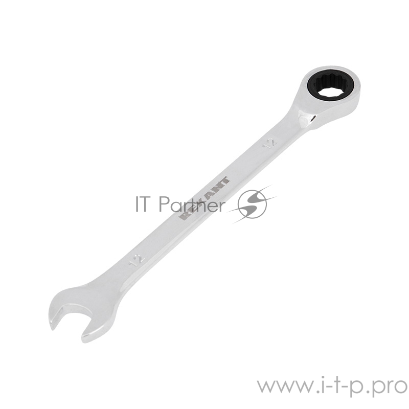 Ключ комбинированный трещоточный REXANT 12 мм, CrV, зеркальный хром