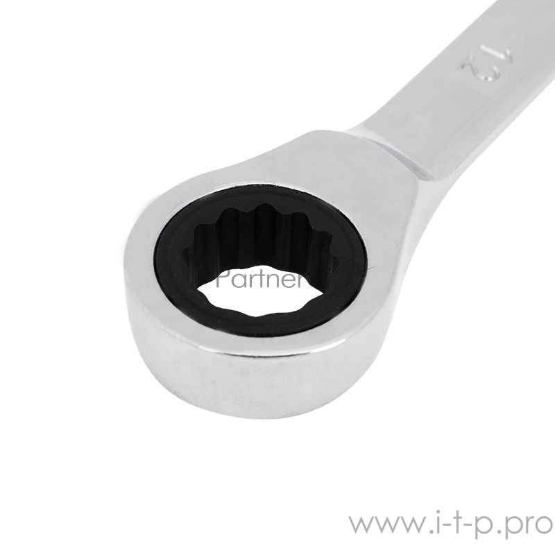 Ключ комбинированный трещоточный REXANT 12 мм, CrV, зеркальный хром