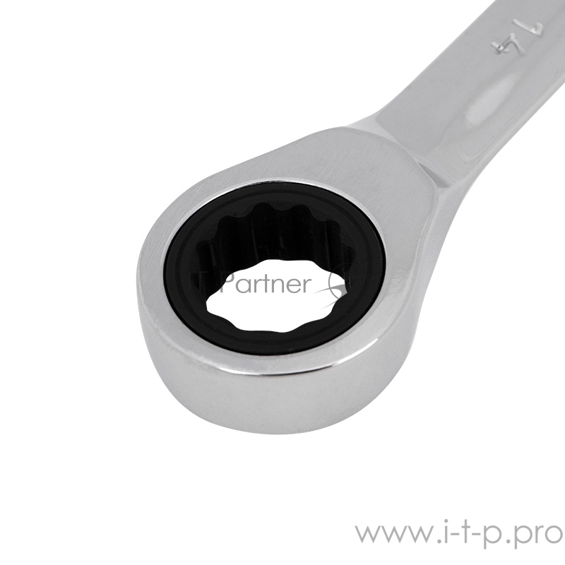 Ключ комбинированный трещоточный REXANT 14 мм, CrV, зеркальный хром