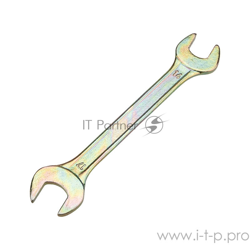 Ключ рожковый REXANT 14х17 мм, желтый цинк