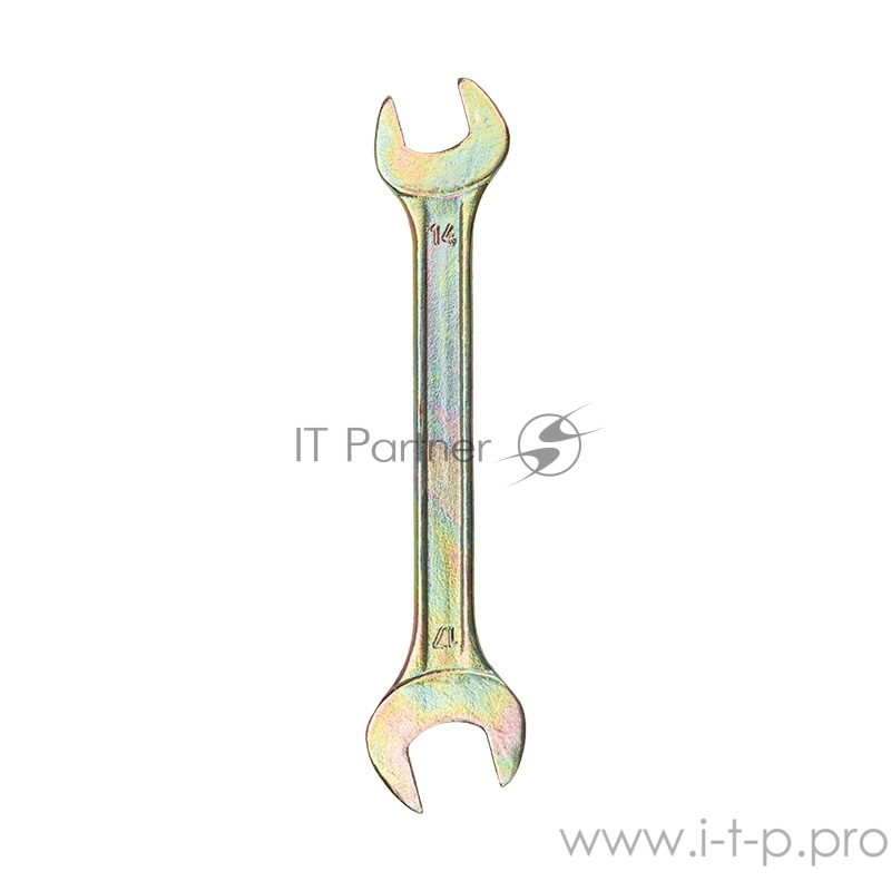 Ключ рожковый REXANT 14х17 мм, желтый цинк