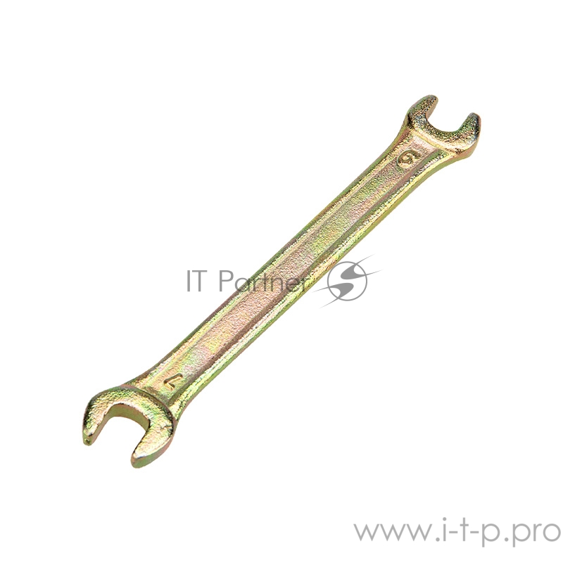 Ключ рожковый REXANT 6х7 мм, желтый цинк