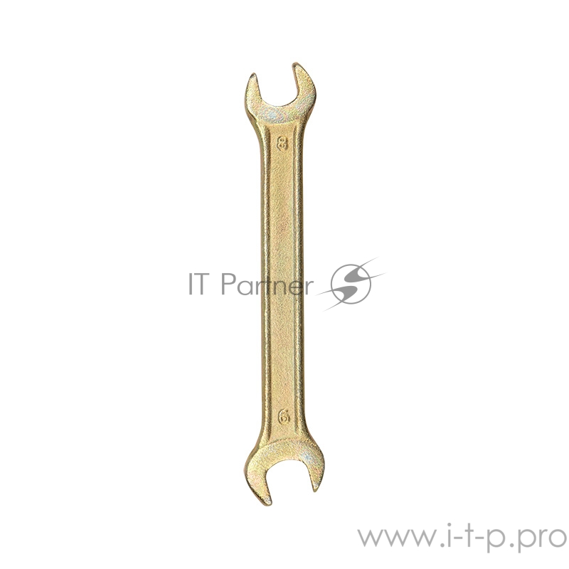 Ключ рожковый REXANT 8х9 мм, желтый цинк