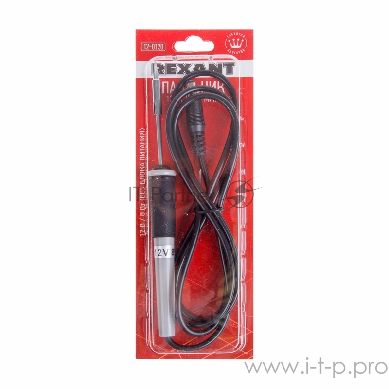 Паяльник мини REXANT, 12 В/8 Вт, без блока питания